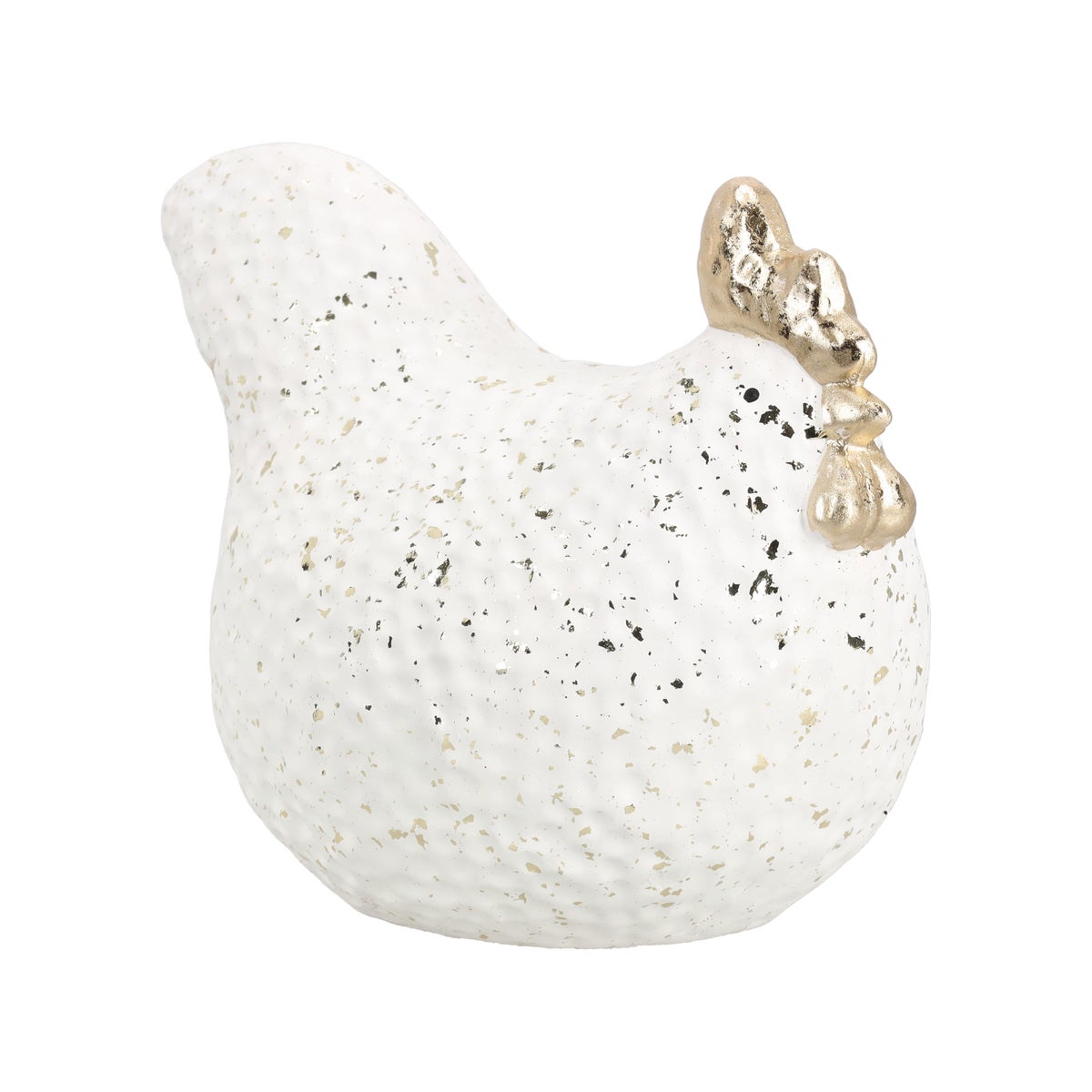 Kip wit goud 15 cm Kip wit goud 15 cm