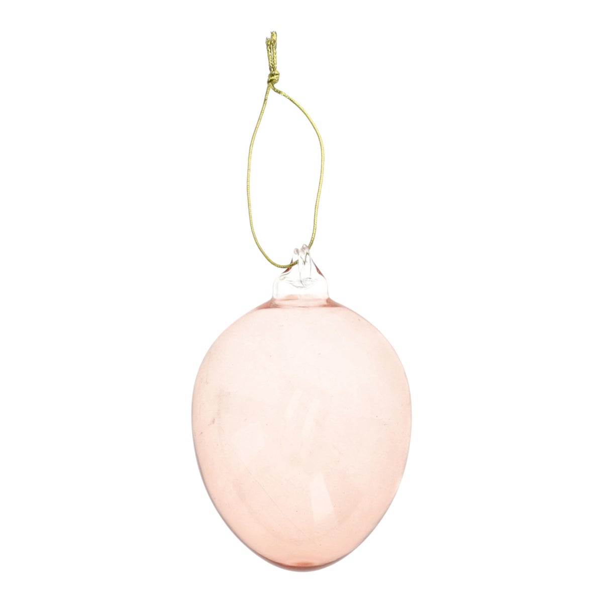 Hanger ei glas koraal 8cm Hanger ei glas koraal 8cm