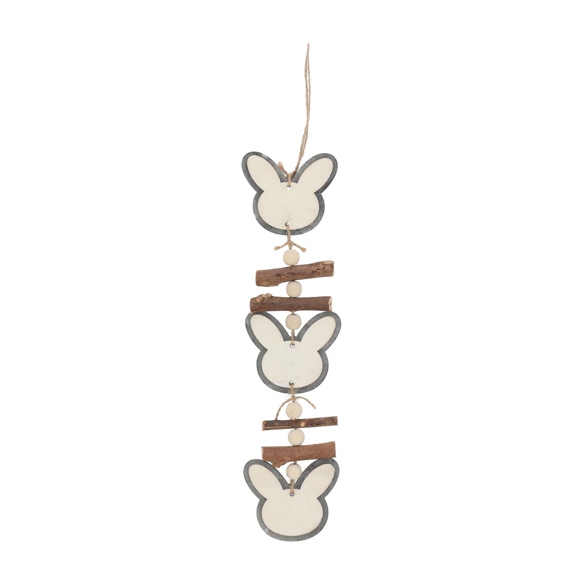 Hanger hout konijn 41 cm 4 assorti Hanger hout konijn 41 cm 4 assorti