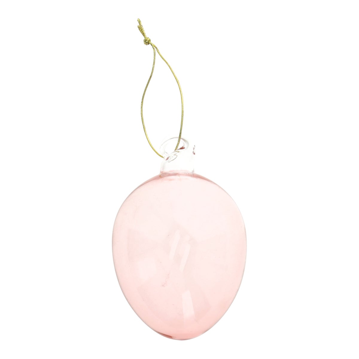 Hanger ei glas roze 8 cm Hanger ei glas roze 8 cm