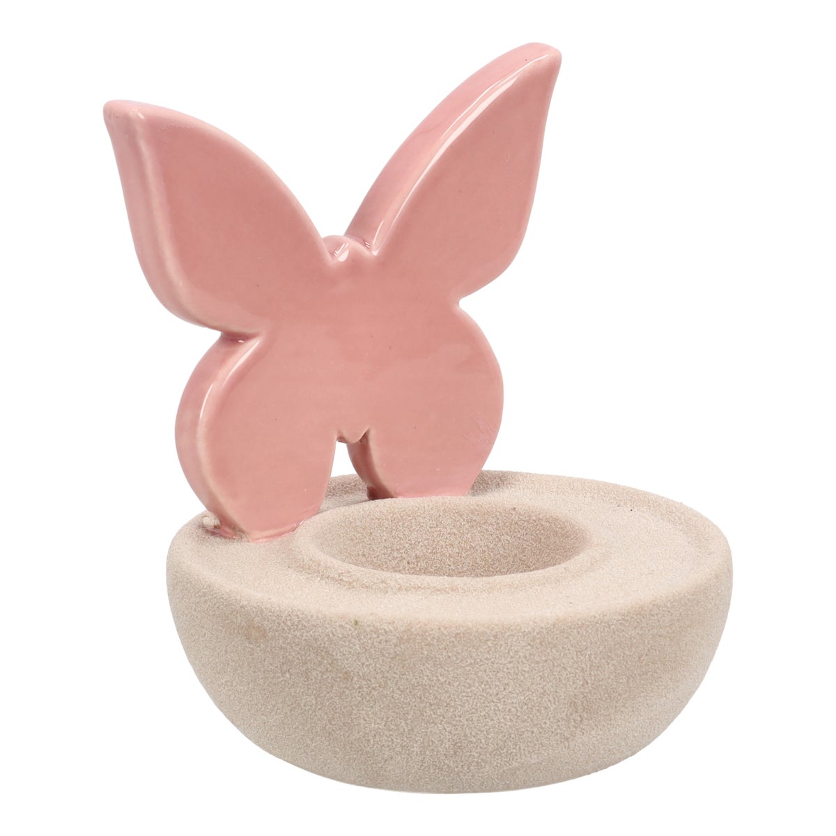 Theelichthouder vlinder roze 12 cm Theelichthouder vlinder roze 12 cm