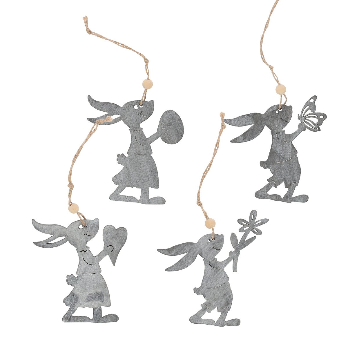 Hanger hout konijn 10 cm Hanger hout konijn 10 cm