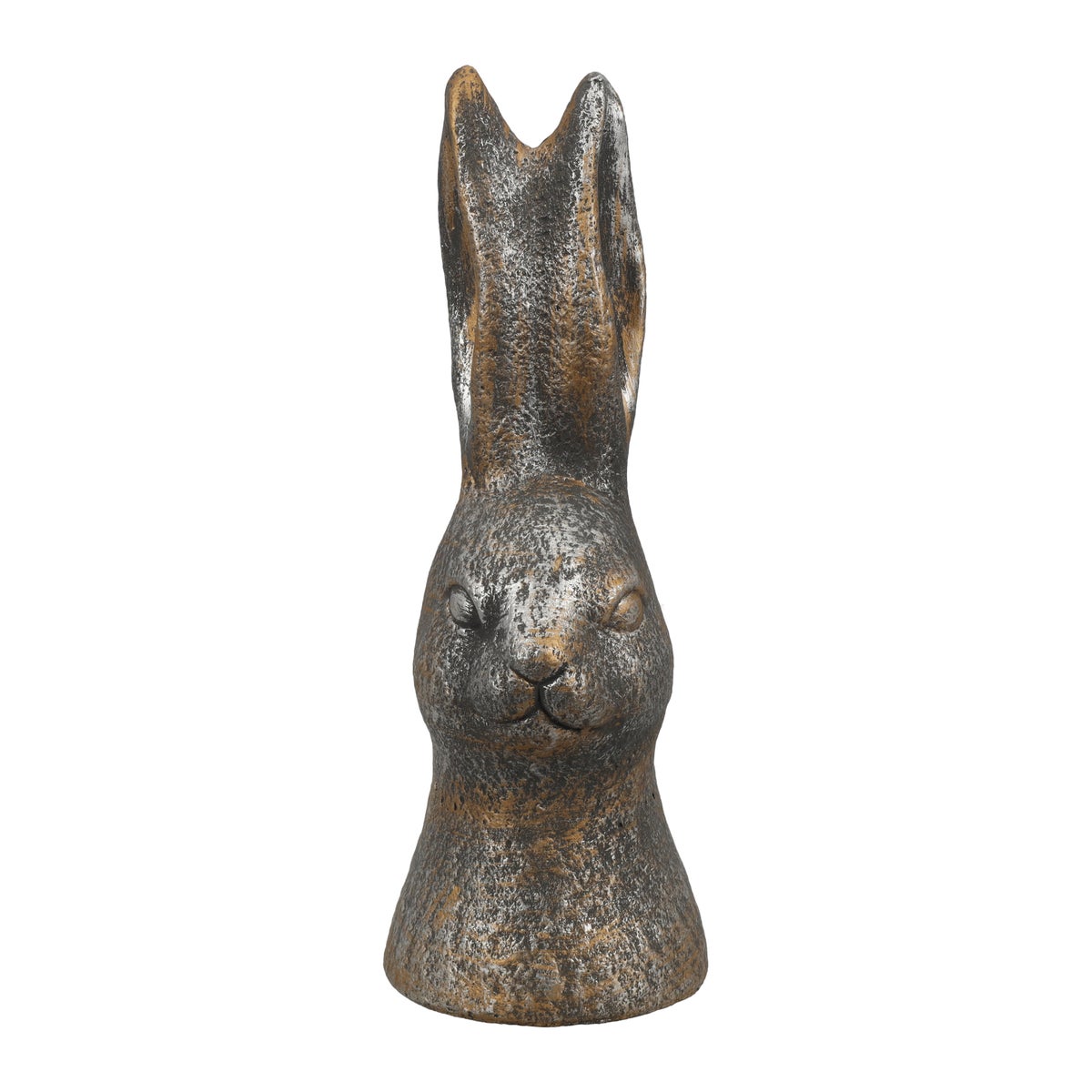 Konijn cement 26 cm antiek zwart Konijn cement 26 cm antiek zwart