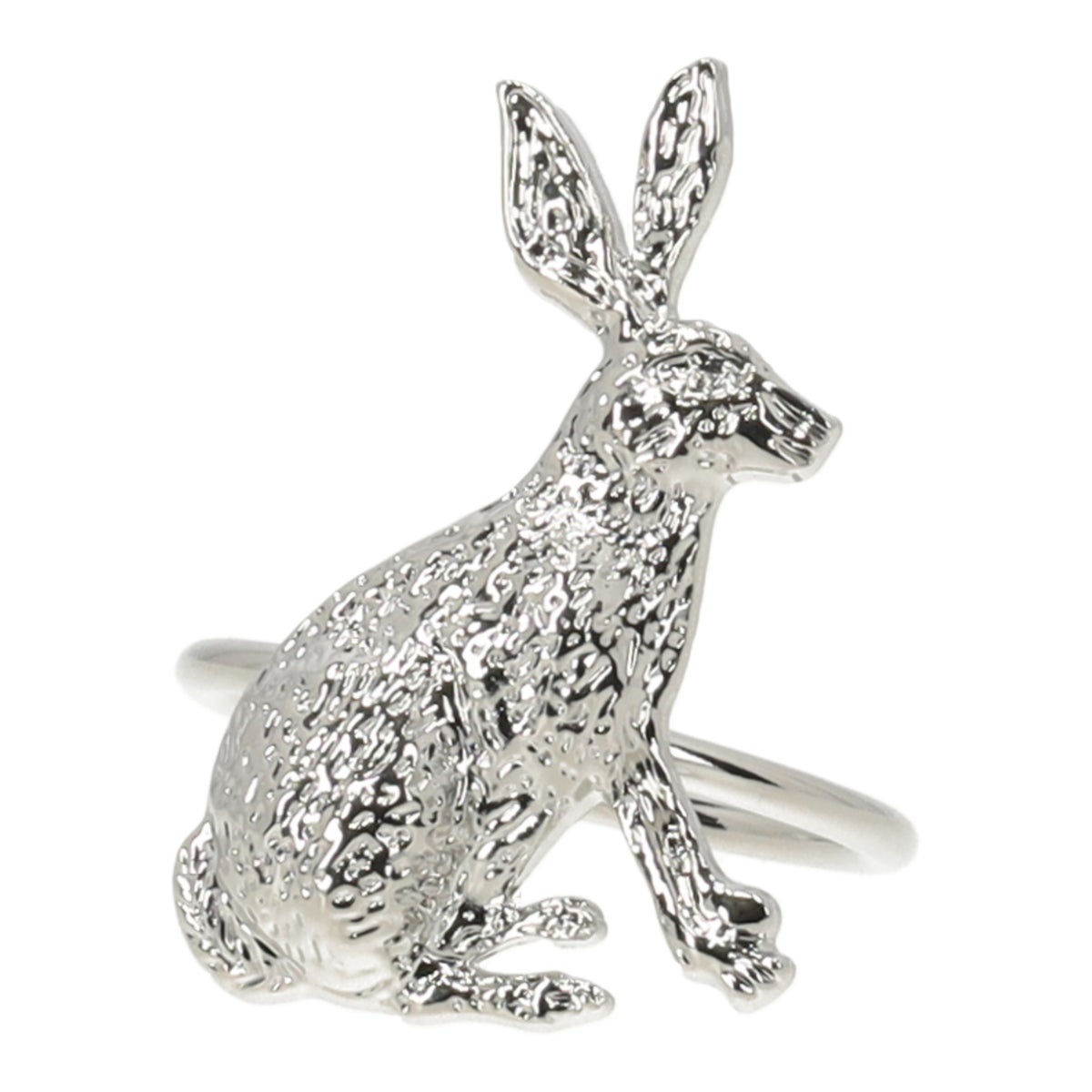 Servetring konijn zilver Servetring konijn zilver