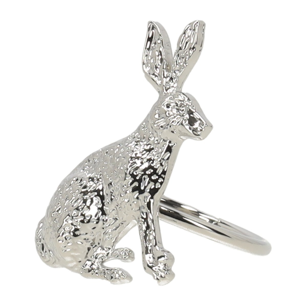 Servetring konijn zilver Servetring konijn zilver