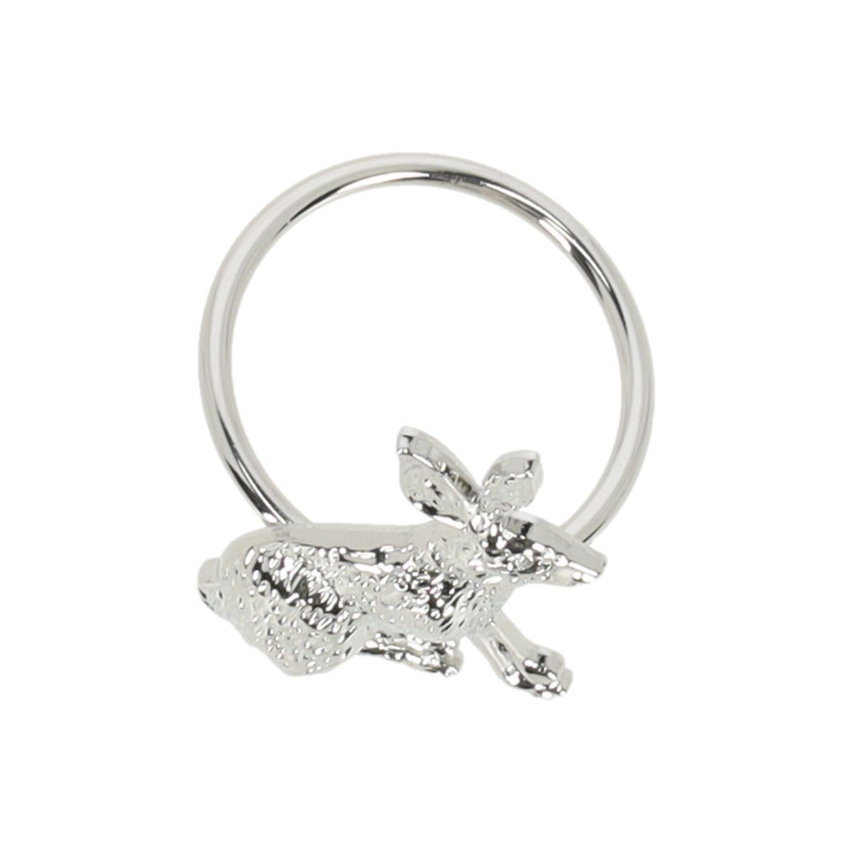 Servetring konijn zilver Servetring konijn zilver