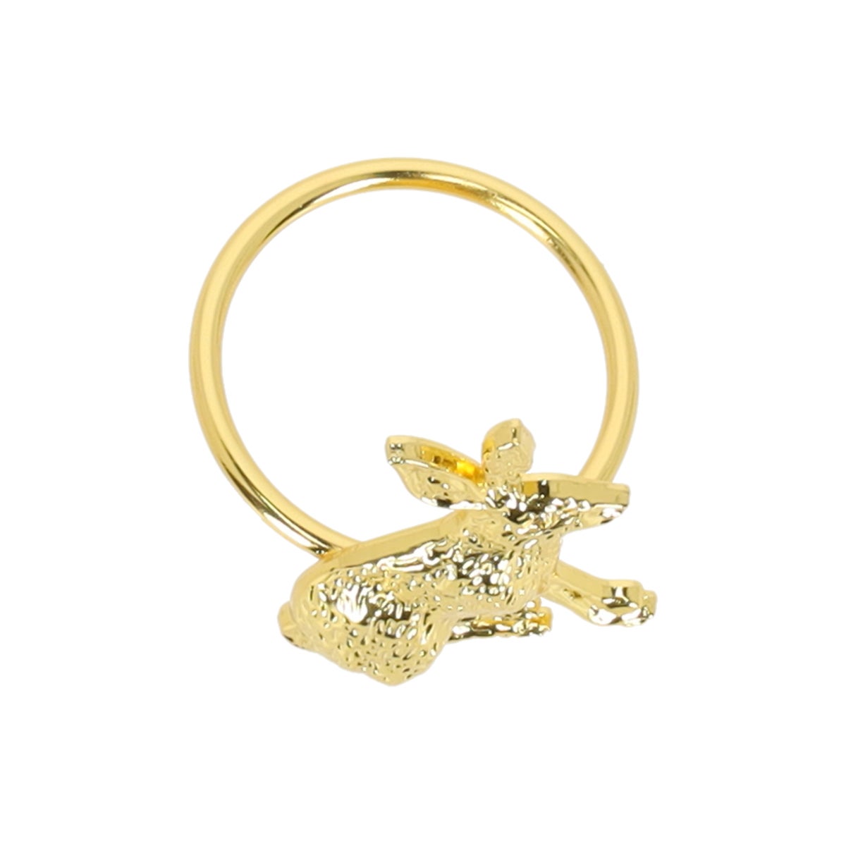 Servetring konijn goud Servetring konijn goud