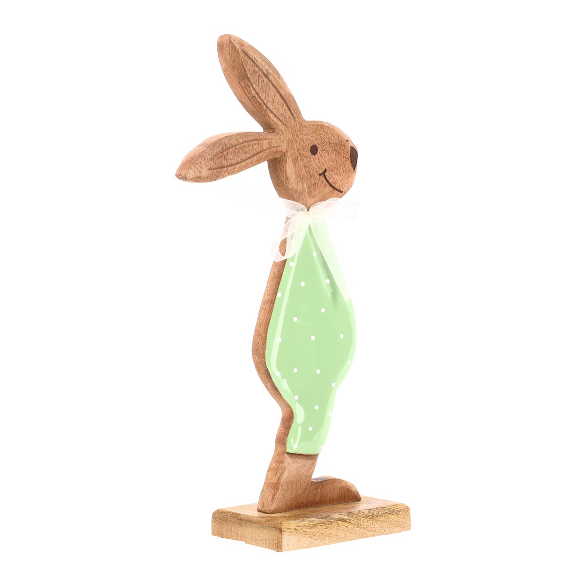 Konijn hout 33 cm groen Konijn hout 33 cm groen