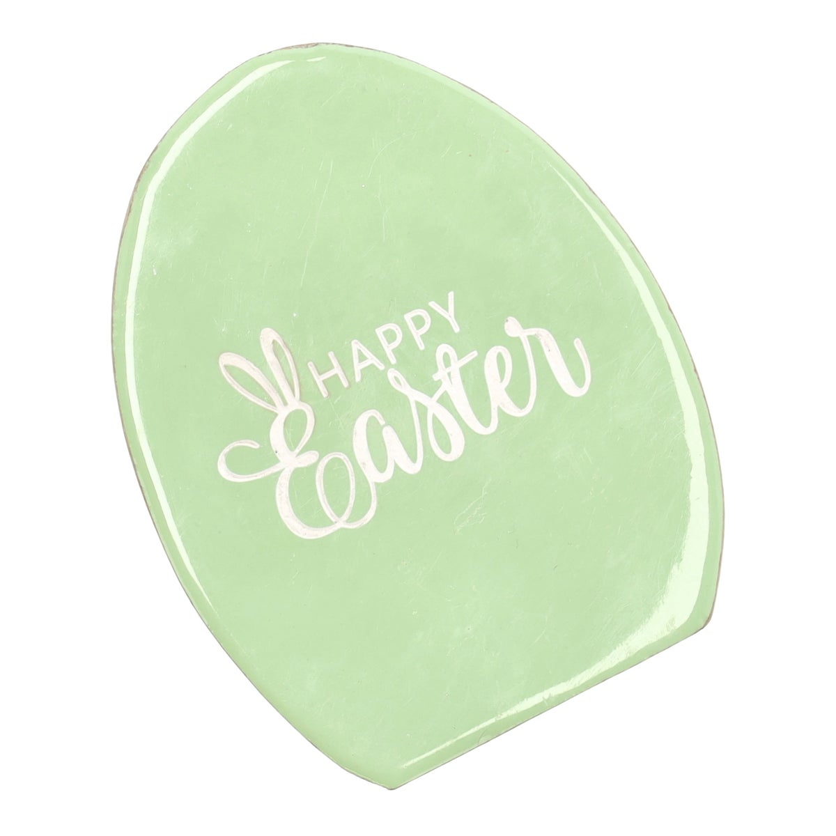 Ei staand hout 15 cm groen Ei staand hout 15 cm groen