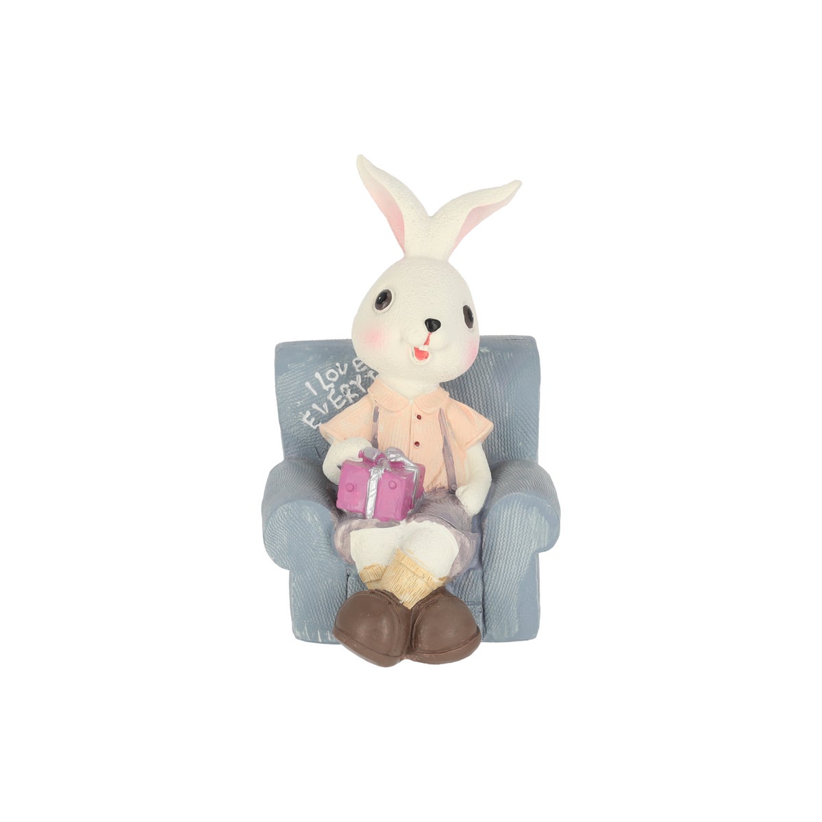 Konijn zittend paars 14 cm 2 assorti Konijn zittend paars 14 cm 2 assorti