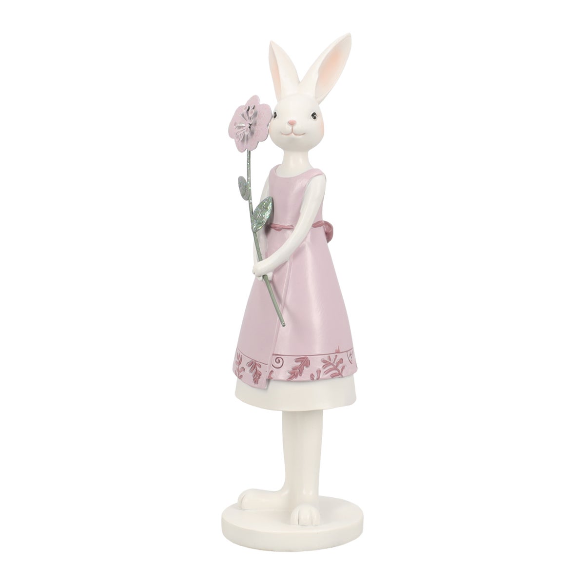 Beeld konijn roze 26 cm Beeld konijn roze 26 cm