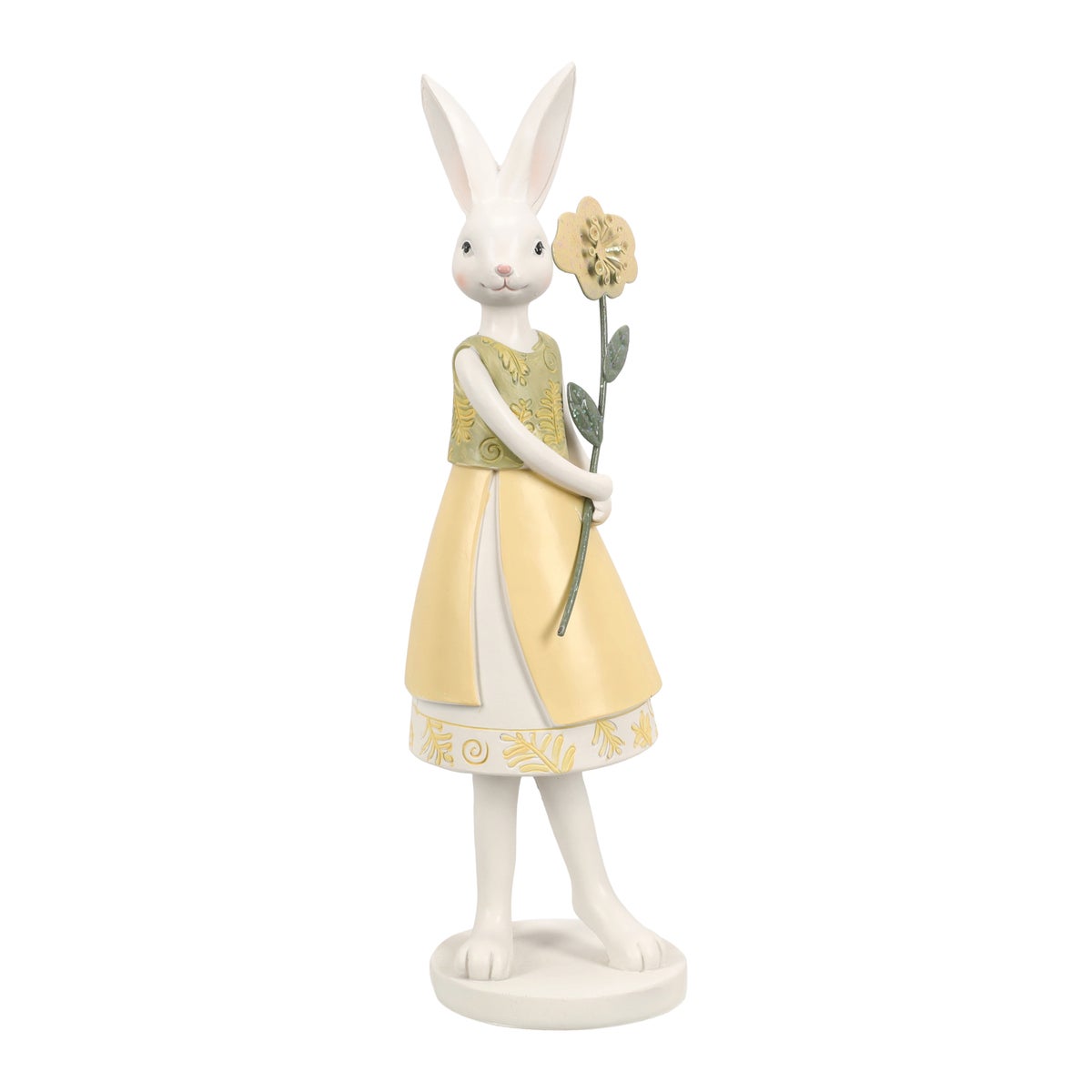 Beeld konijn geel 27 cm Beeld konijn geel 27 cm