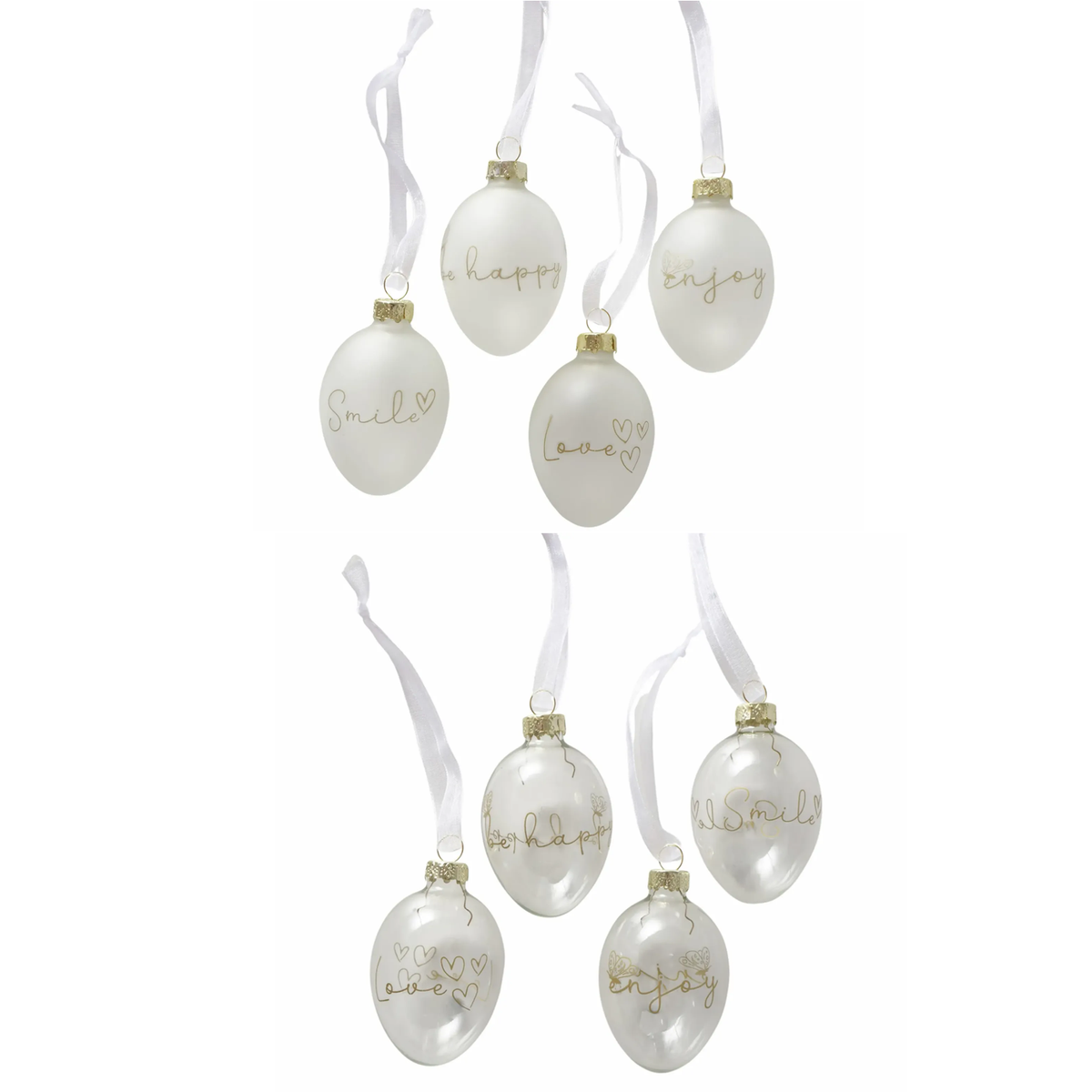 Hanger ei glas 7 cm 4st. Hanger ei glas 7 cm 4st.