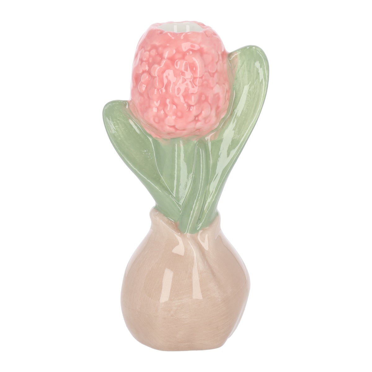 Kaarshouder hyacinth roze 16 cm Kaarshouder hyacinth roze 16 cm