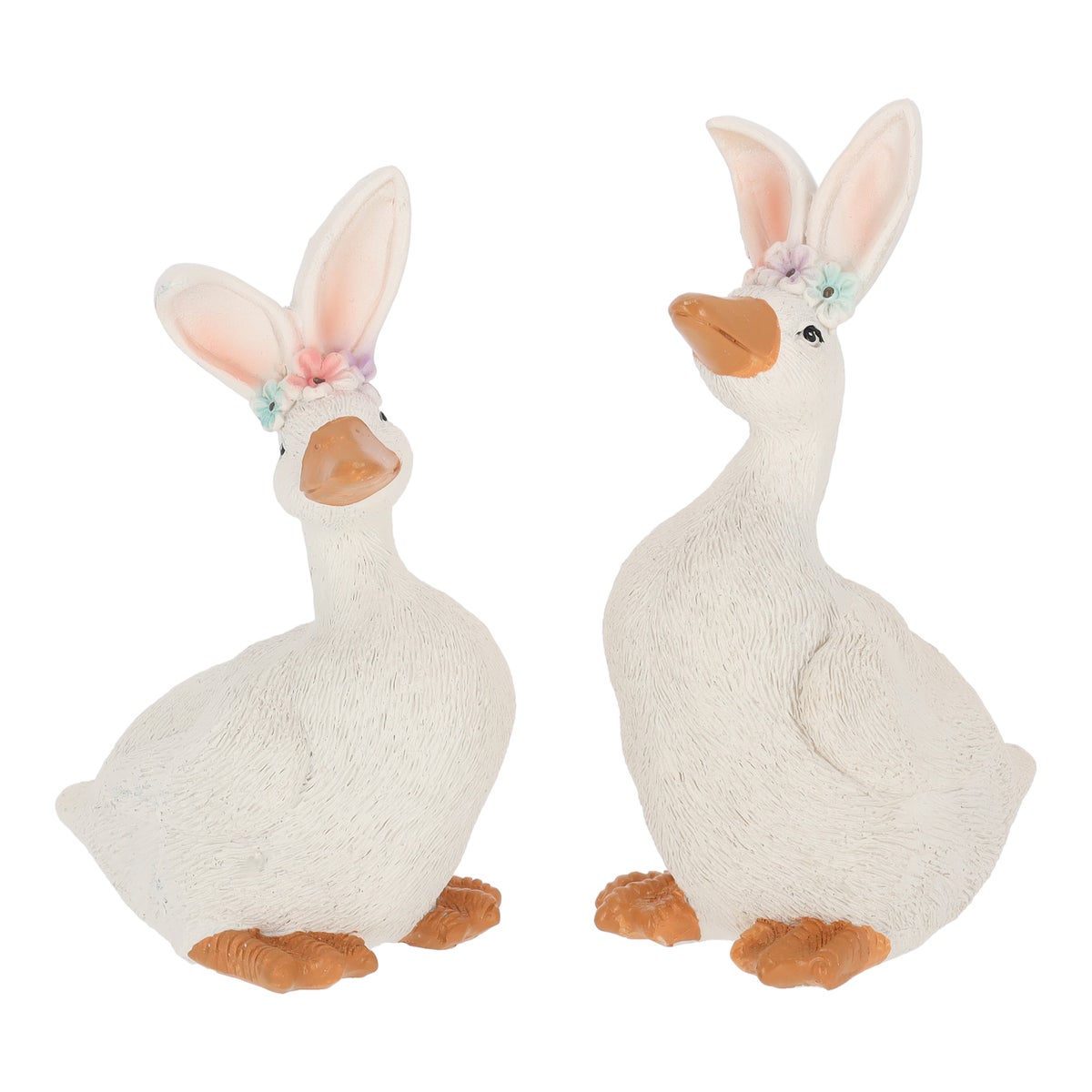 Figuur Hipsy eend met konijnenoren 14 cm 2 assorti Figuur Hipsy eend met konijnenoren 14 cm 2 assorti