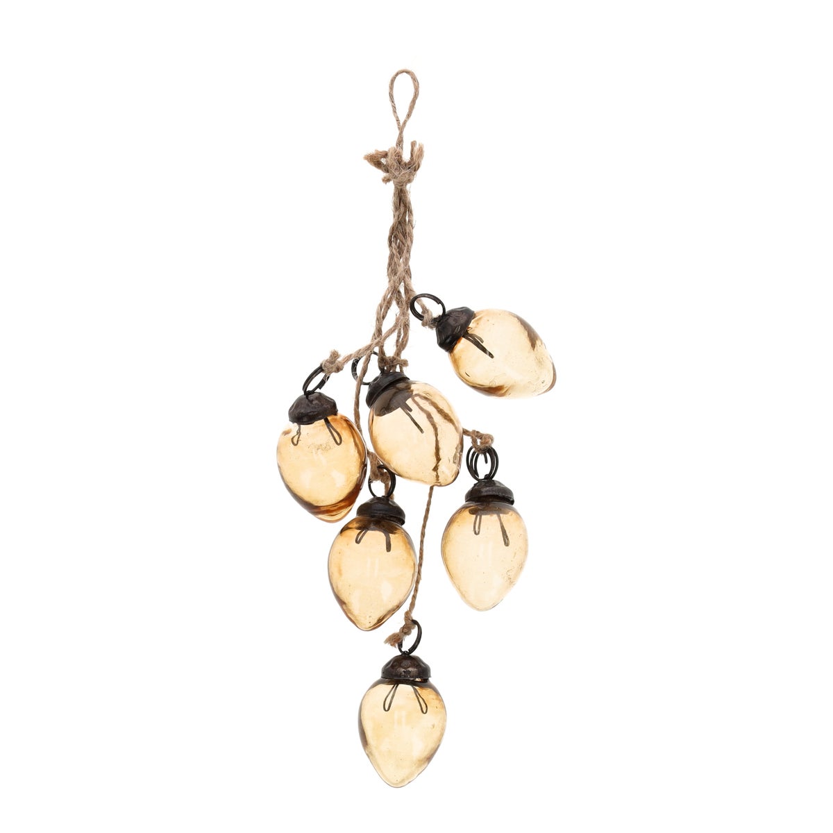 Hanger ei glas 25 mm 6 stuks transparant Hanger ei glas 25 mm 6 stuks transparant