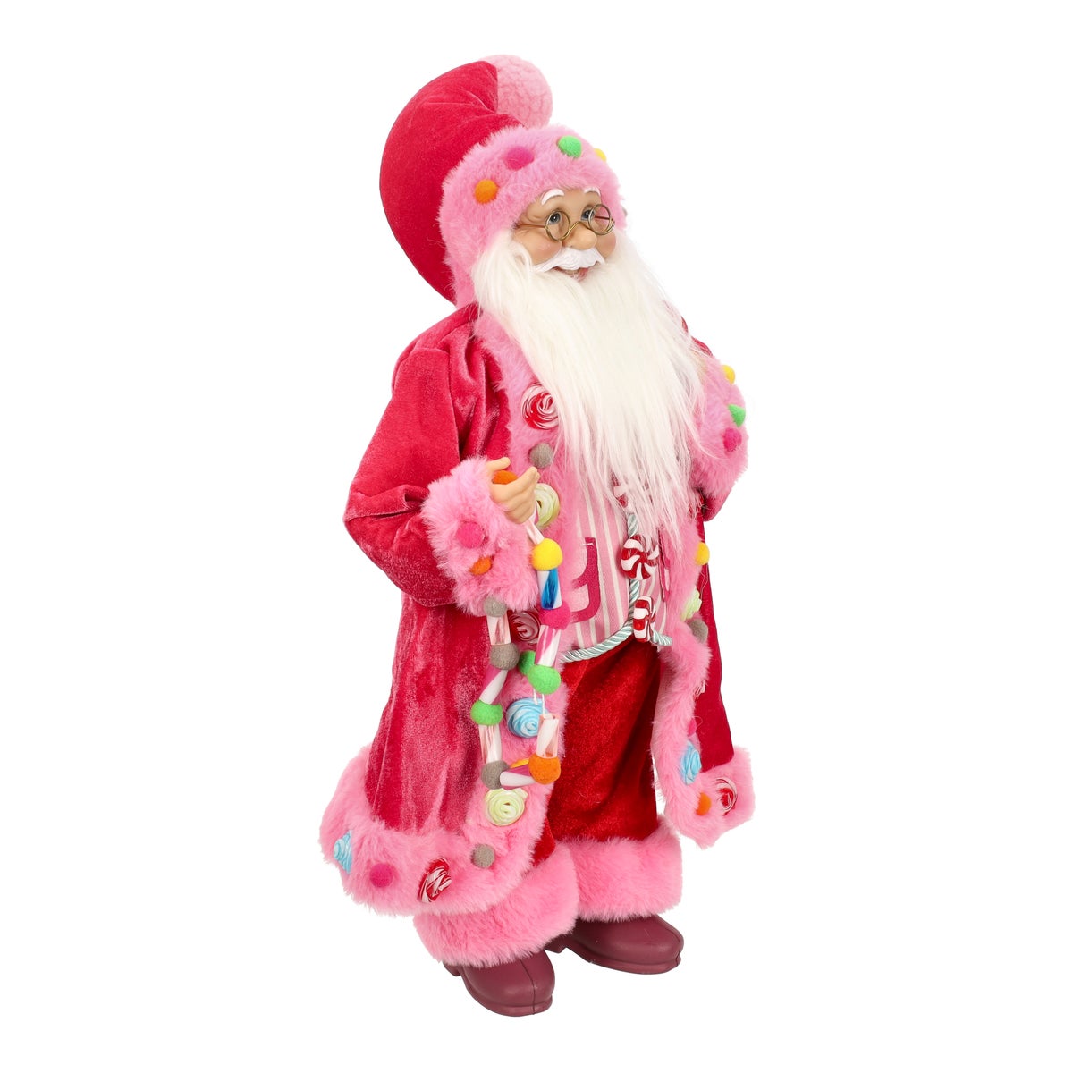 Kerstman 45 cm candy pink Kerstman 45 cm candy pink