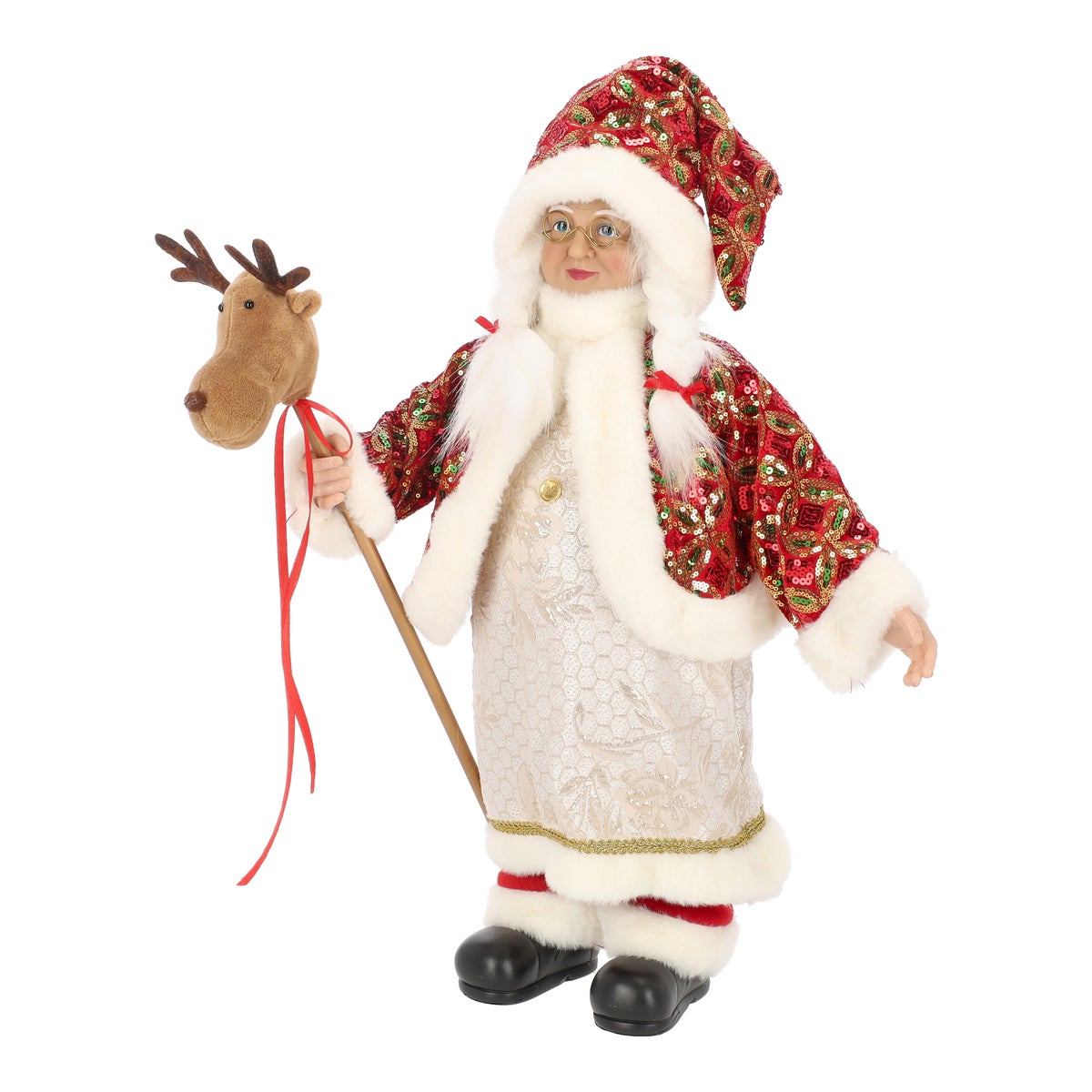 Kerstvrouw 60 cm classic santa Kerstvrouw 60 cm classic santa