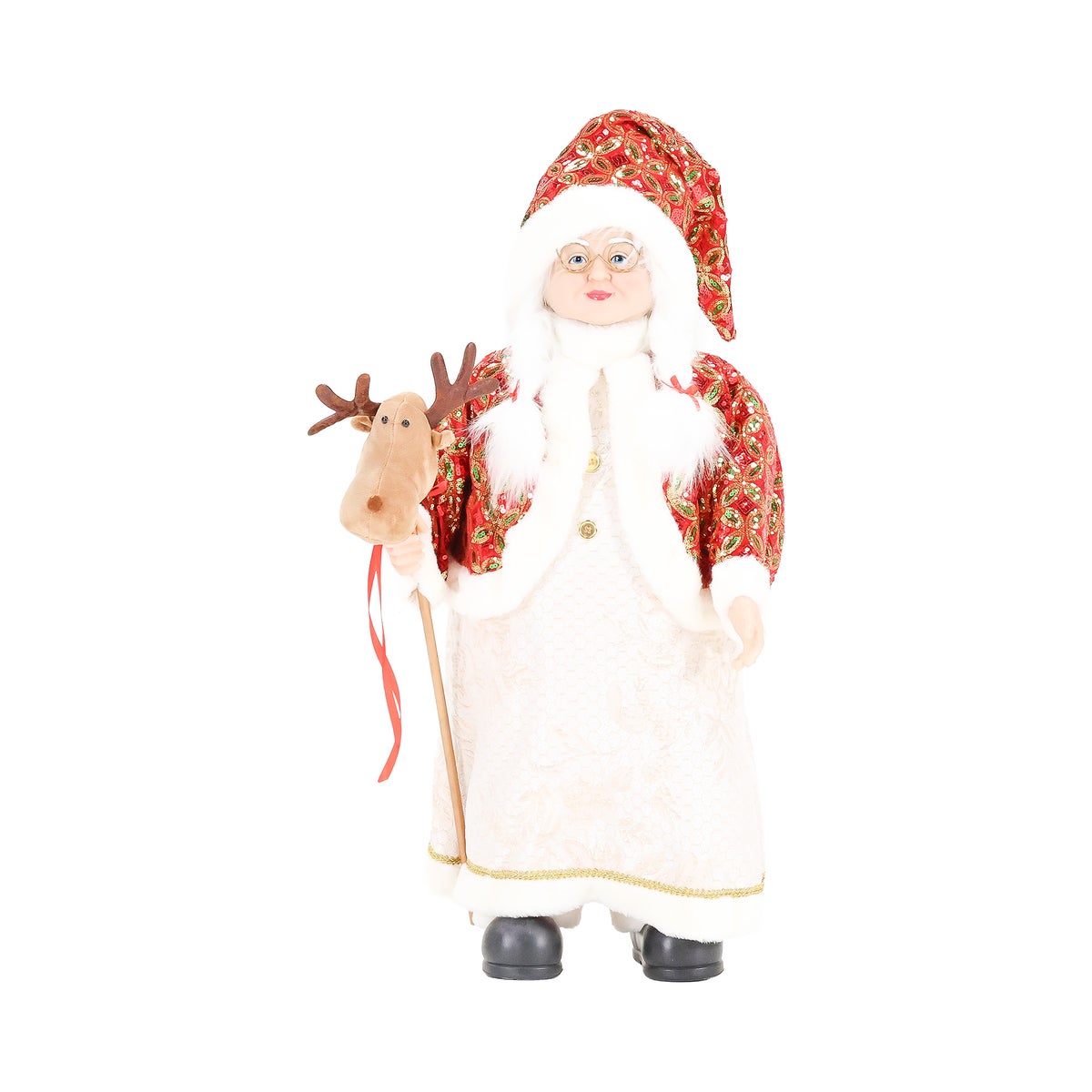 Kerstvrouw 80 cm classic santa Kerstvrouw 80 cm classic santa