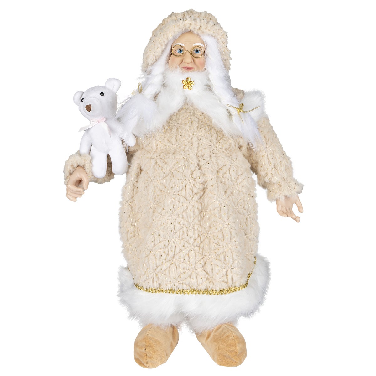 Kerstvrouw 65cm sweet beige Kerstvrouw 65cm sweet beige