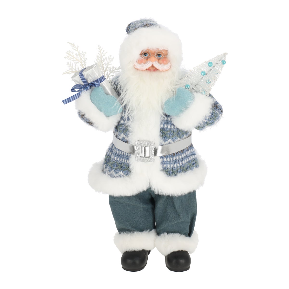 Weihnachtsmann stehend 60 cm blau Weihnachtsmann stehend 60 cm blau