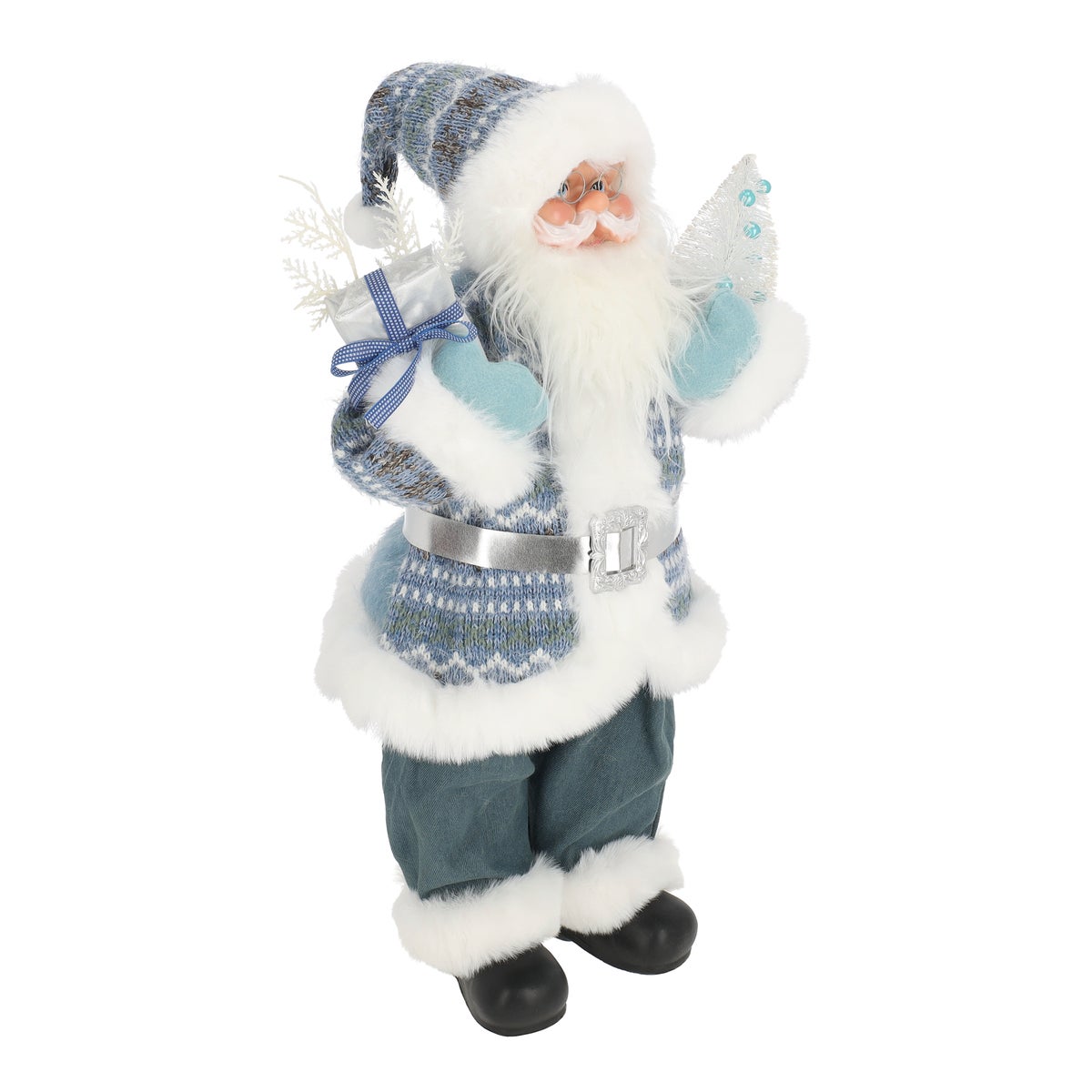 Weihnachtsmann stehend 60 cm blau Weihnachtsmann stehend 60 cm blau