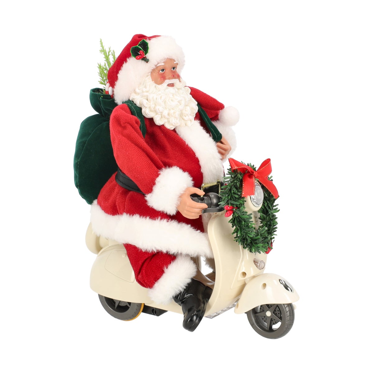 Kerstman 28 cm op vespa Kerstman 28 cm op vespa