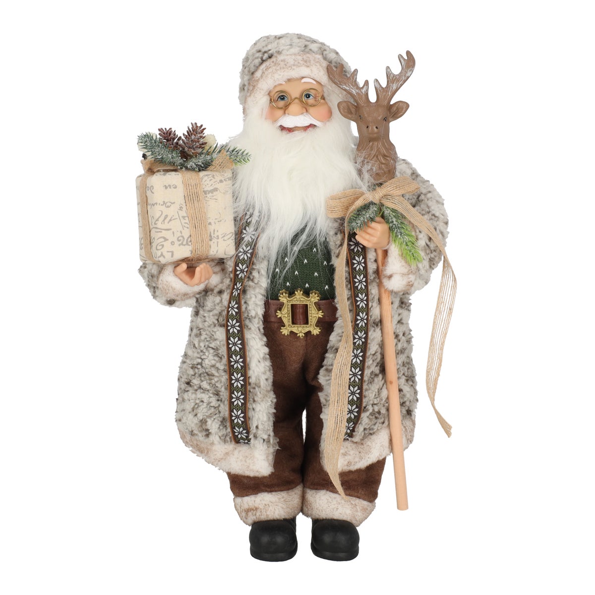Kerstman met rendierkop 45 cm Kerstman met rendierkop 45 cm