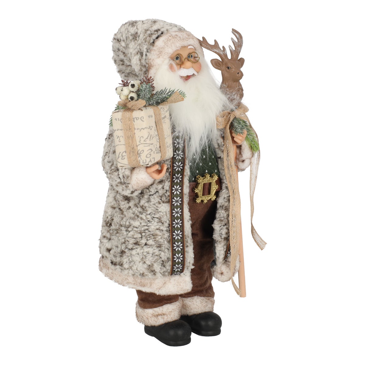 Kerstman met rendierkop 45 cm Kerstman met rendierkop 45 cm