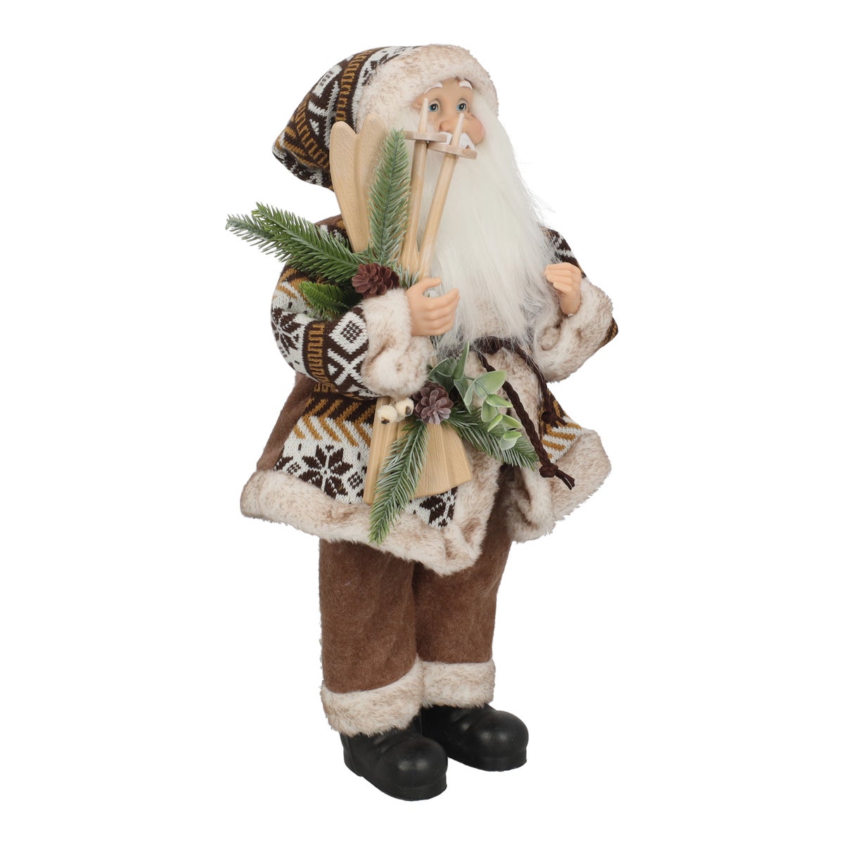 Kerstman met ski 45 cm Kerstman met ski 45 cm