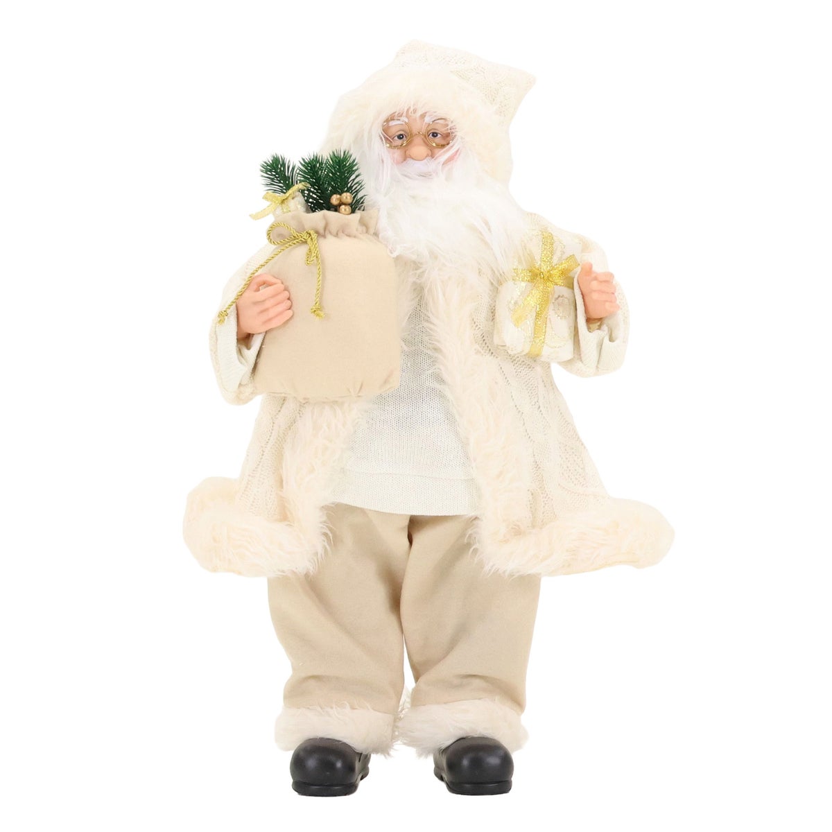 Kerstman 80 cm knitted beige Kerstman 80 cm knitted beige