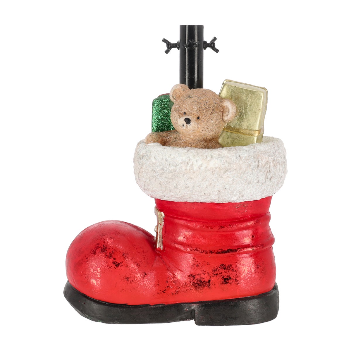 Kerstboomvoet laars met beer Kerstboomvoet laars met beer