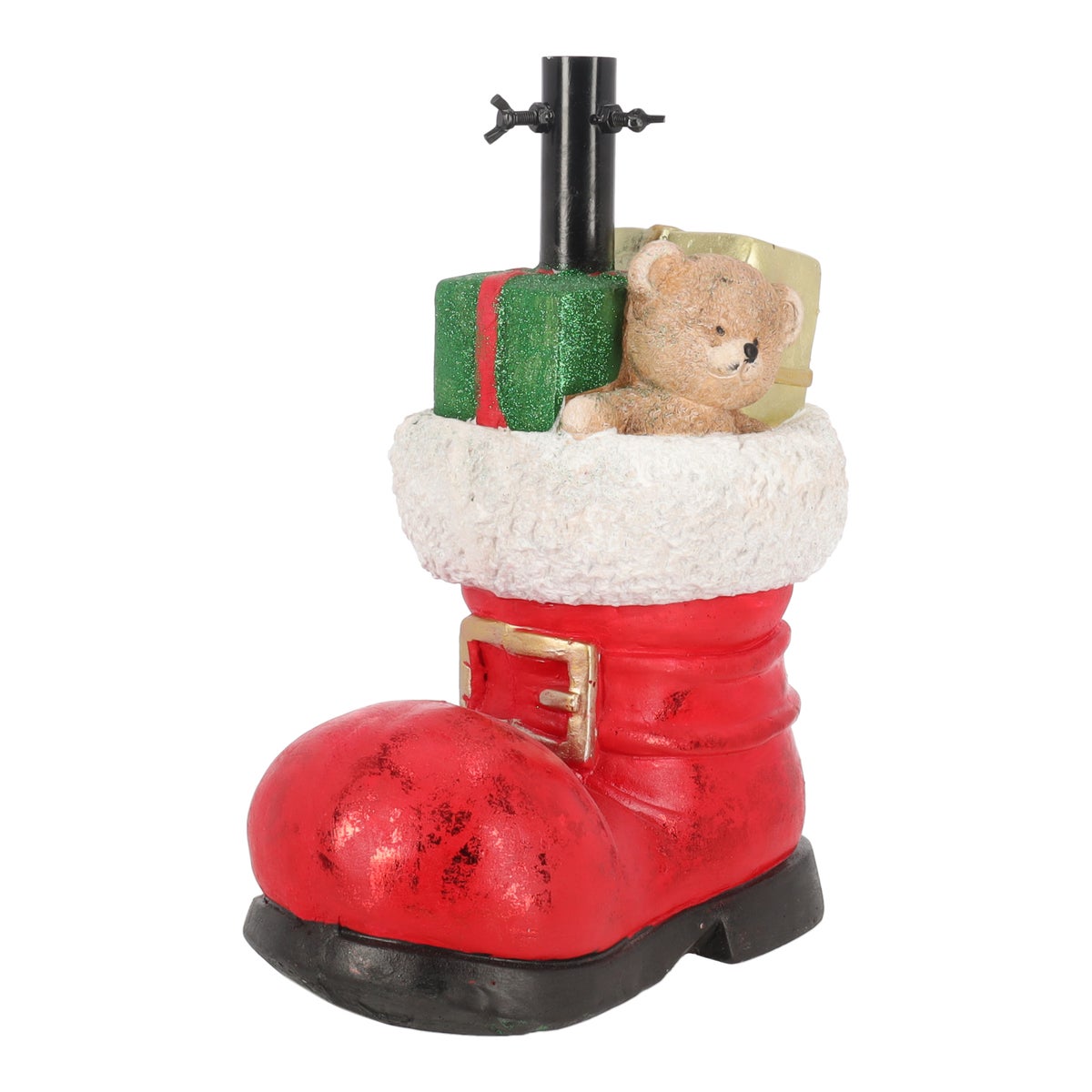 Kerstboomvoet laars met beer Kerstboomvoet laars met beer