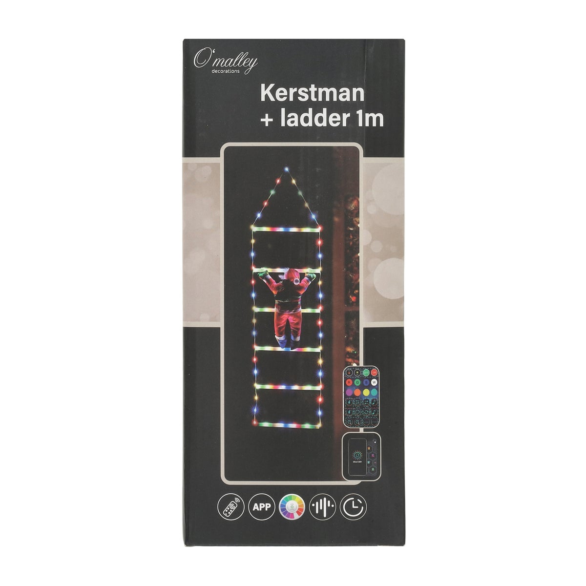 Kerstman op ladder 116 RGB-LED Kerstman op ladder 116 RGB-LED