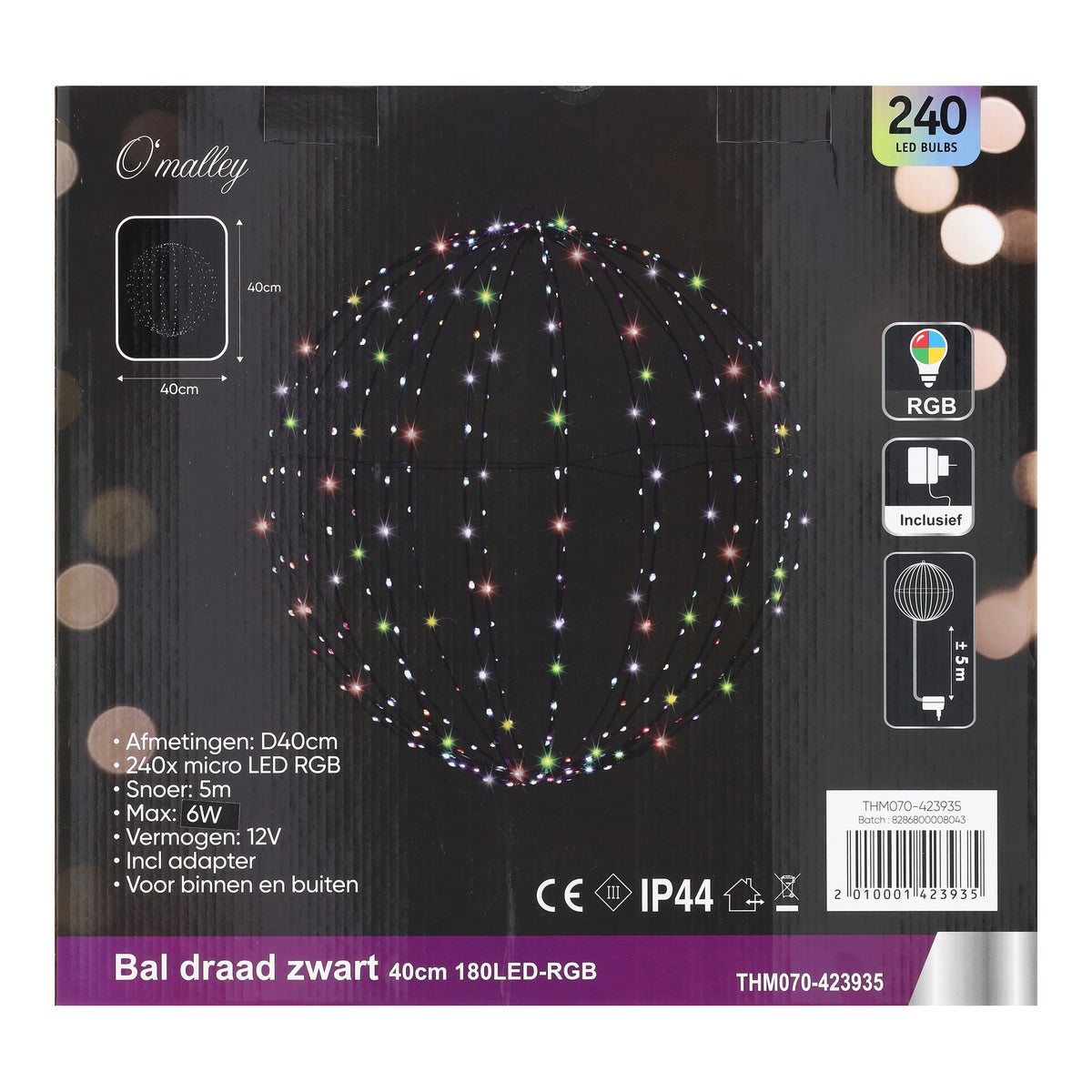 Bal draad zwart Bal draad zwart