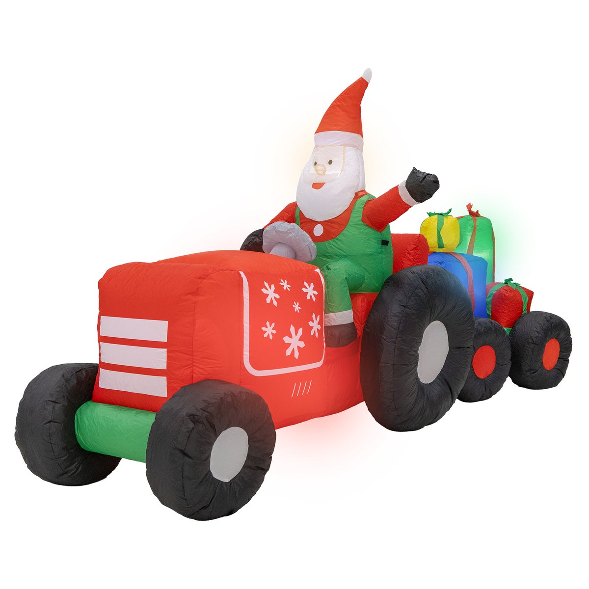 Tractor met cadeau opblaasbaar 270 cm Tractor met cadeau opblaasbaar 270 cm