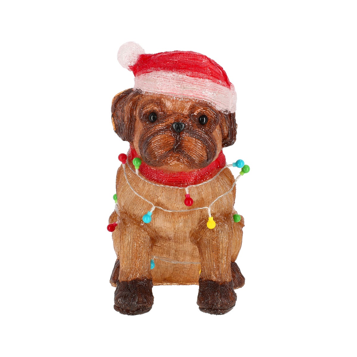 Hond met kerstverlichting acryl 42cm 100LED Hond met kerstverlichting acryl 42cm 100LED