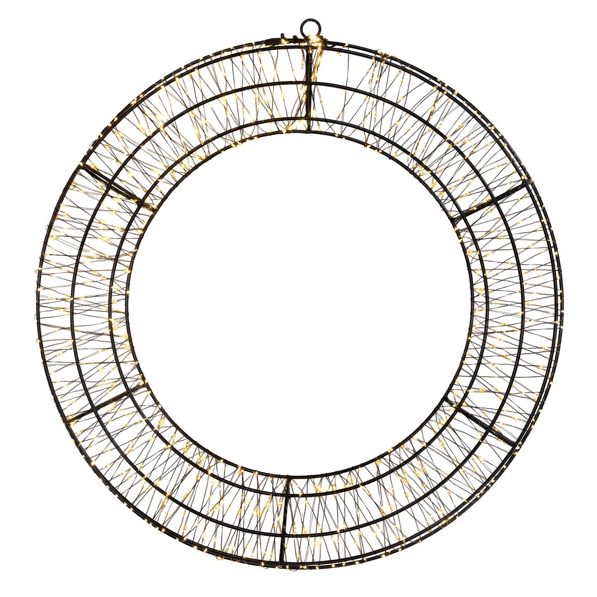 Verlichte krans Ø50 cm 720 LED klassiek goud Verlichte krans Ø50 cm 720 LED klassiek goud