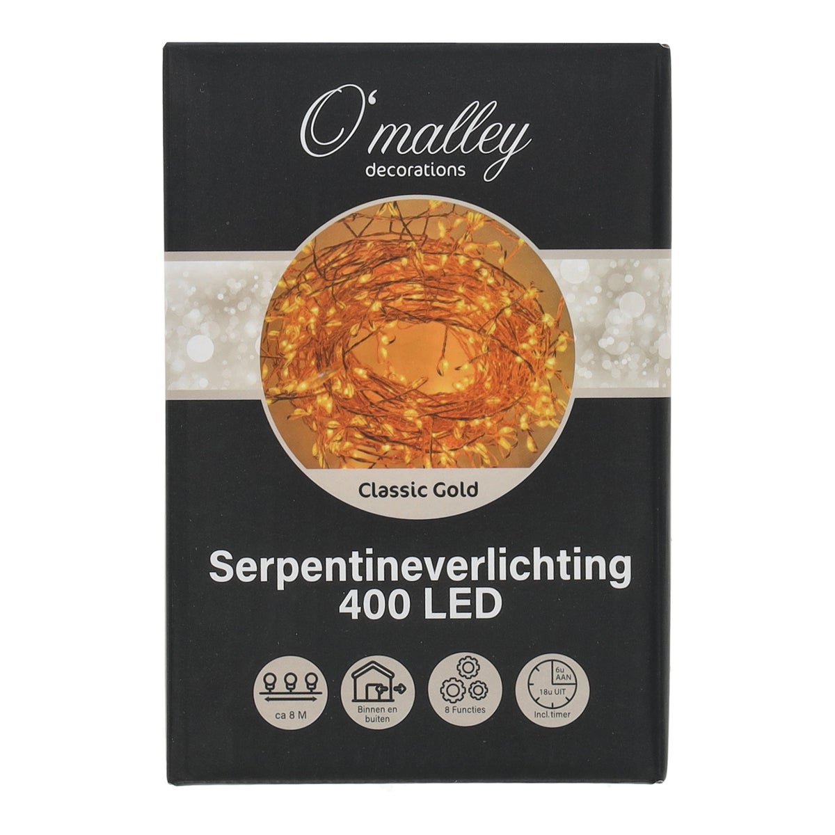 Draadverlichting serpentine 400 LED classic gold Draadverlichting serpentine 400 LED classic gold