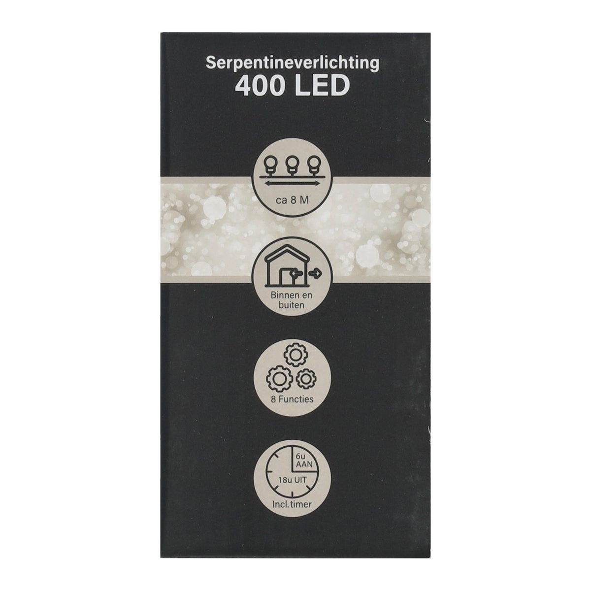 Draadverlichting serpentine 400 LED classic gold Draadverlichting serpentine 400 LED classic gold