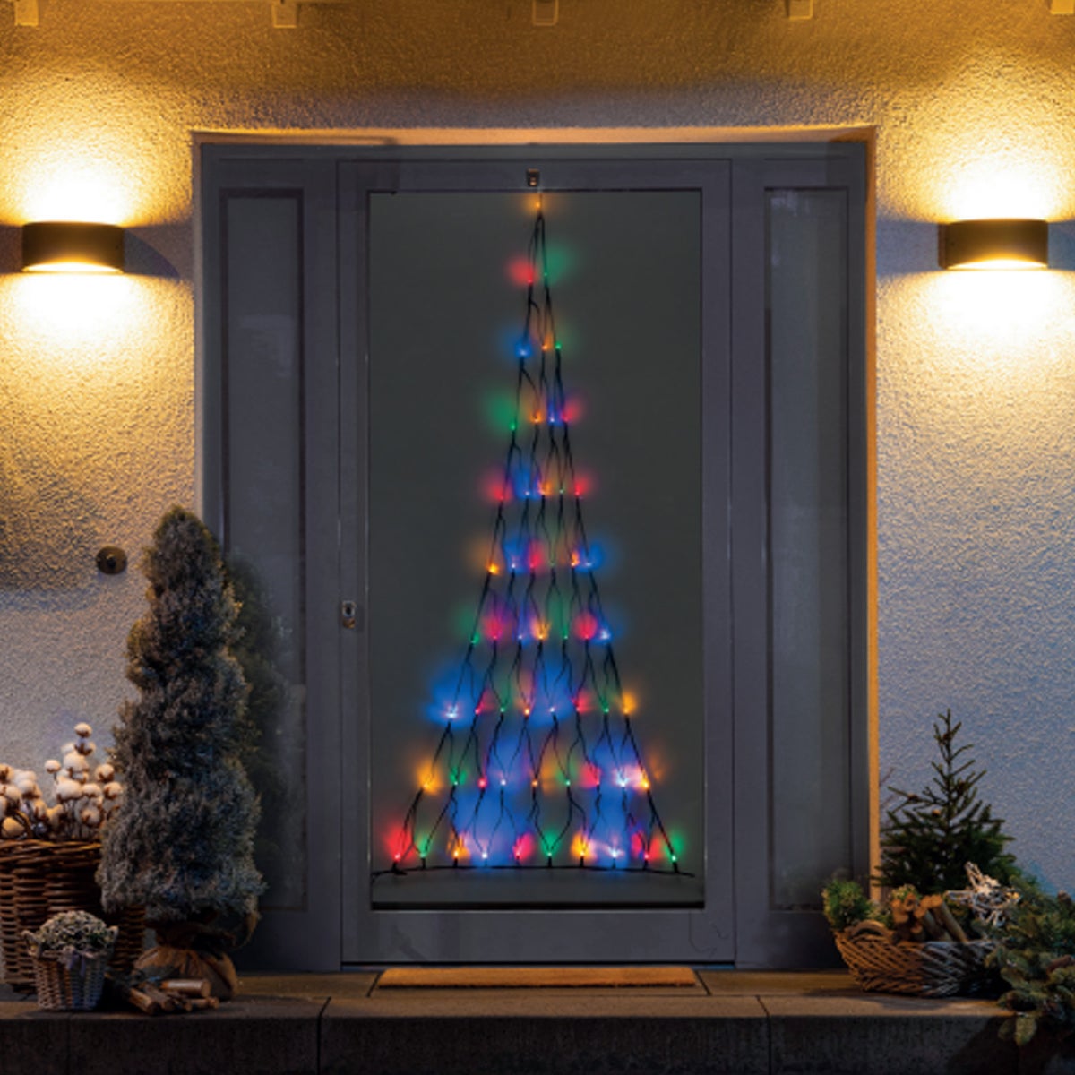 Kerstverlichting net kerstboom 170cm multi Kerstverlichting net kerstboom 170cm multi