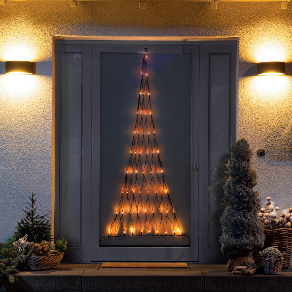 Kerstverlichting net kerstboom 170cm classic gold Kerstverlichting net kerstboom 170cm classic gold