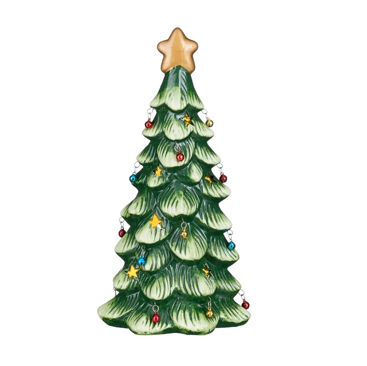 Boom deco groen LED 28 cm Boom deco groen LED 28 cm