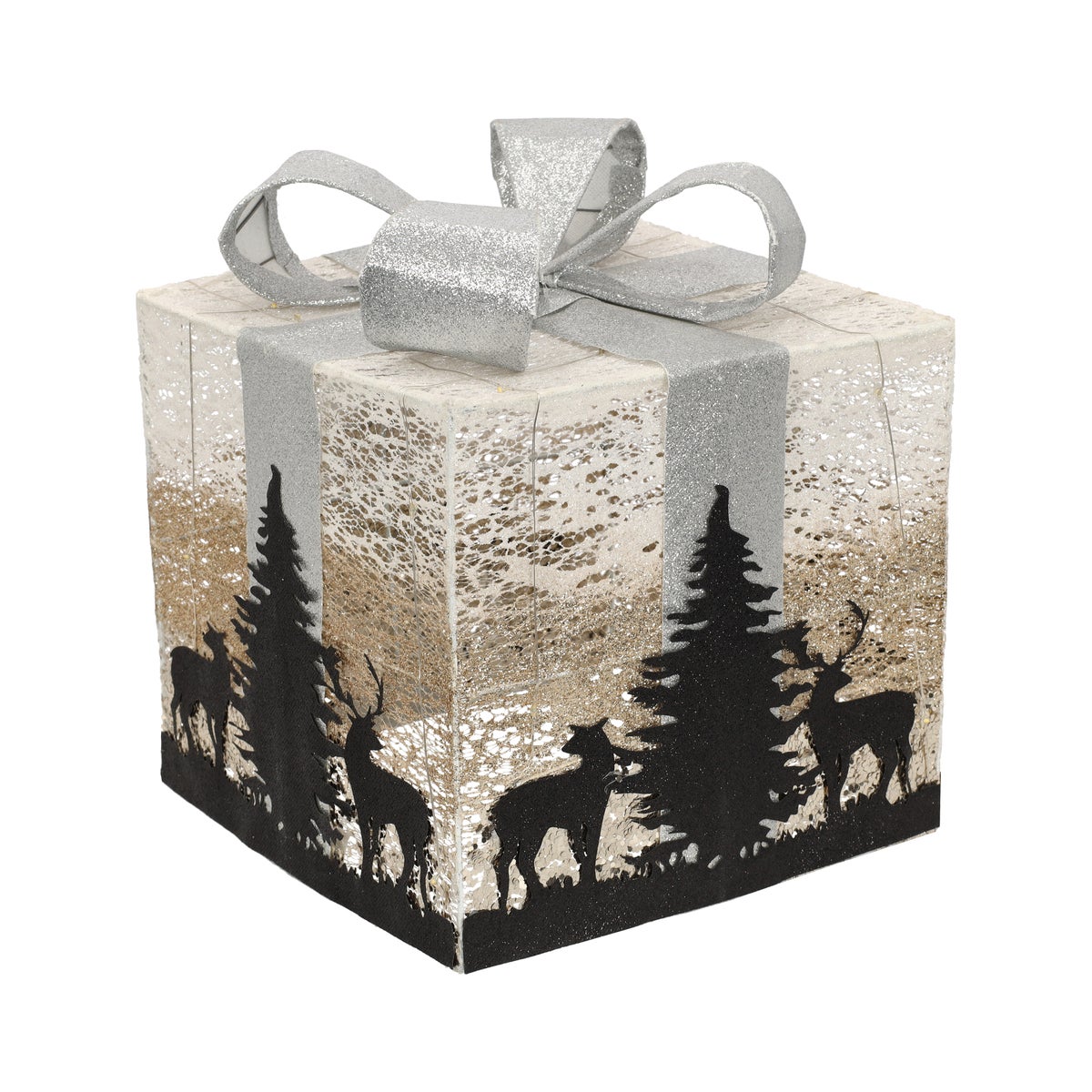 Cadeauset LED bomen rose zilver 3-delig Cadeauset LED bomen rose zilver 3-delig