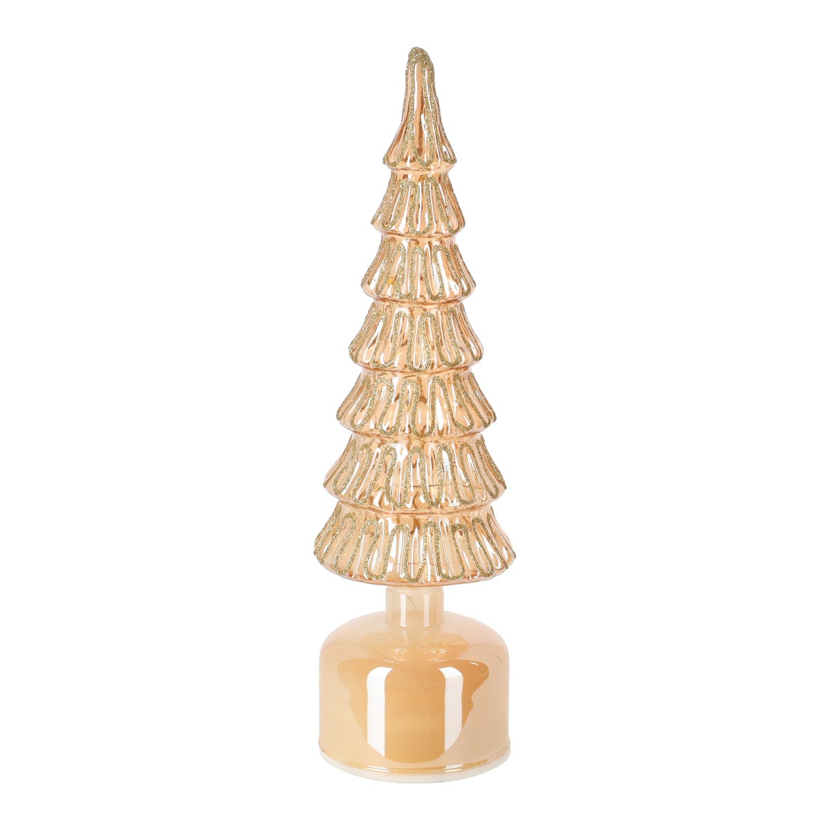 Kerstboom LED 33 cm goud of wit Kerstboom LED 33 cm goud of wit