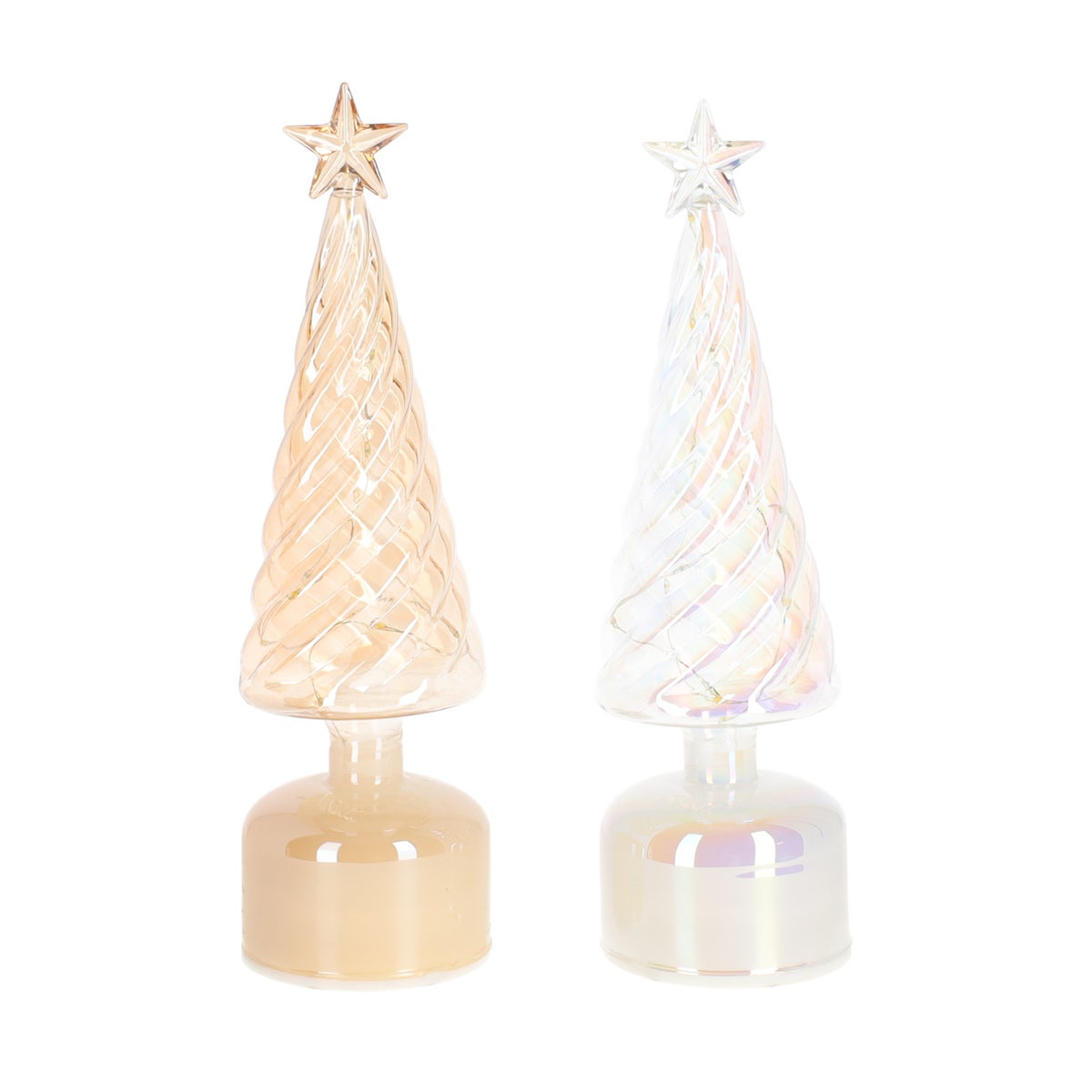 Kerstboom LED 32 cm goud of wit Kerstboom LED 32 cm goud of wit