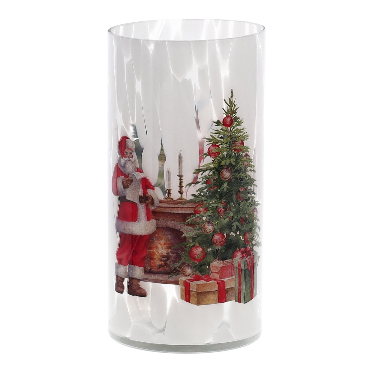 Theelichthouder kerstman Theelichthouder kerstman