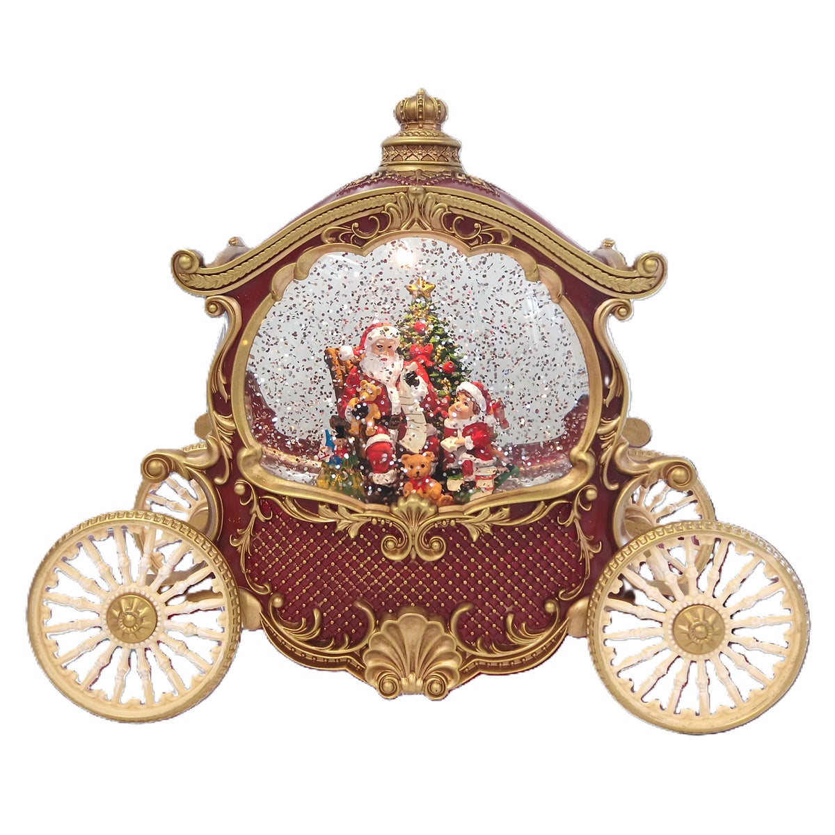 Koets glitter 26cm rood Koets glitter 26cm rood