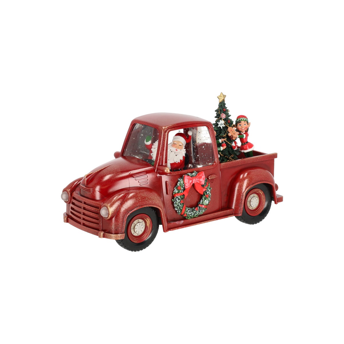 Pickup kerstman glitter 28 cm rood Pickup kerstman glitter 28 cm rood