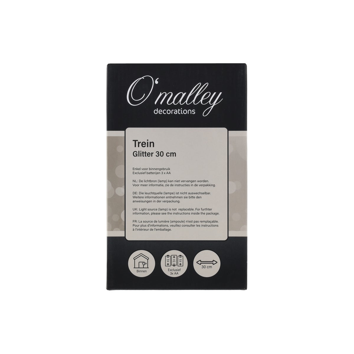 Trein glitter 30 cm Trein glitter 30 cm